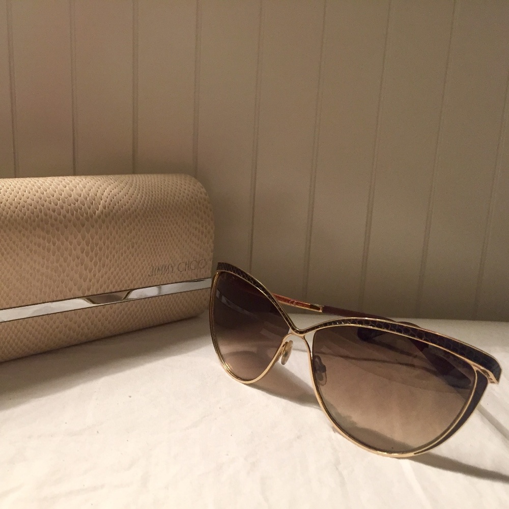 Authentic Pre-Owned Rose Gold/Brown Women's Jimmy Choo sunglasses